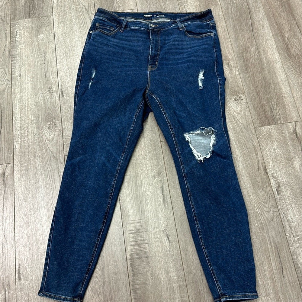 Old Navy 360 stretch extra high rise rockstar super skinny jeans secret slim
